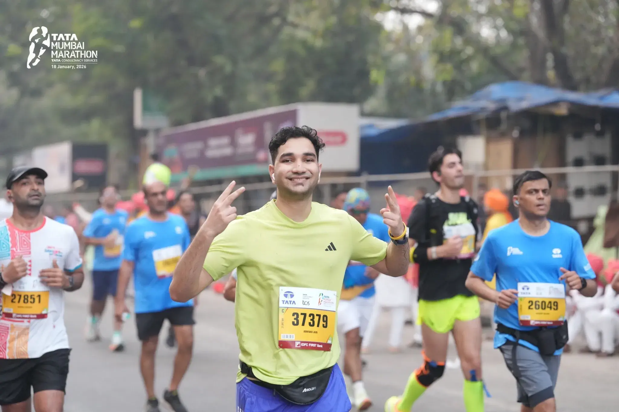 Half marathon photo finish